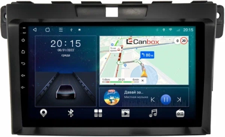 Штатная магнитола Mazda CX-7 2006-2012 Canbox L-Line 4296-9073 на Android 10 (4G-SIM, 6/128, TS18, DSP, QLed)