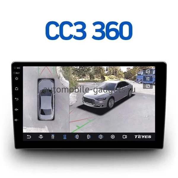 Штатное головное устройство Mitsubishi ASX, Lancer 10, Outlander 3, Montero Sport 3, Pajero Sport 2, Pajero Sport 3, L200 5, Pajero 4, Delica D:5 2009-2024 Teyes CC3 360 6/128 9 дюймов RM-9307 на Android 10 (4G-SIM, DSP, QLed)