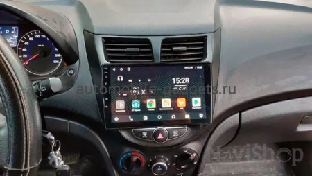 NaviPilot DROID10 PRO штатная магнитола для Hyundai Solaris 2010-2017 (ver.2) на Android 10 с 4Gb, DSP, 4G