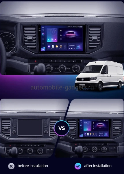 Штатная магнитола Canbox Logic-i3 2K 5734-10-785 для Volkswagen Crafter 2016-2024 на Android 11 (4G-SIM, 6/128, DSP, 360, QLed)