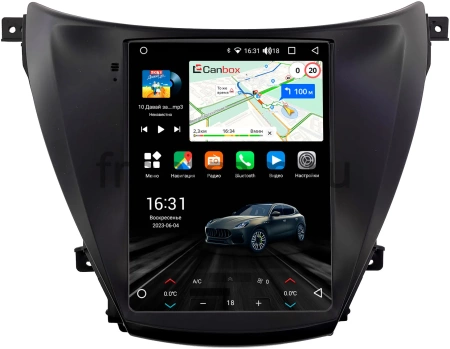 Штатное головное устройство Hyundai Elantra 5 (MD), Avante 5 2010-2015 Canbox (Tesla style) 9.7 дюймов 2/32 GT096-1312-106 на Android 10 (QLed, DSP, CarPlay)