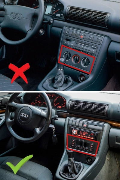 Штатная магнитола Audi A4 (B5) 1994-1999 (Тип 2) Canbox EVO 2K 5815-9-0444 на Android 14 (4G-SIM, 6/128, DSP, QLed, AI, 360)