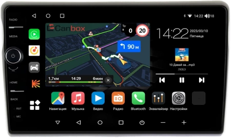 Штатная магнитола Toyota bB 2000-2005 Canbox M-Line 7840-9-1024 на Android 10 (4G-SIM, 2/32, DSP, QLed)