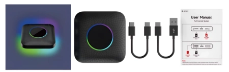 Parafar PFBoxT2 Мультимедийный блок расширения штатных функций CarPlay на Android 13 c 4GB, 4G