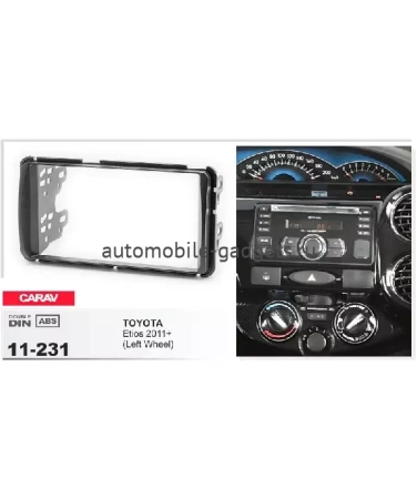 Переходная рамка CARAV 11-231 TOYOTA Etios 2011+ / только для а/м с рулем слева
