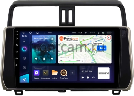 Штатное головное устройство Toyota Land Cruiser Prado 150 2017-2024 (бронзовая) Teyes CC3L 4/32 10 дюймов RM-10-0307 на Android 10 (4G-SIM, DSP, IPS) (для авто без 4 камер)