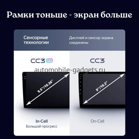 Штатное головное устройство Teyes CC3 2K 4/32 9.5 дюймов RM-9-2246 для Kia Cadenza, K7 (VG) 2009-2012 на Android 10 (4G-SIM, DSP, QLed)