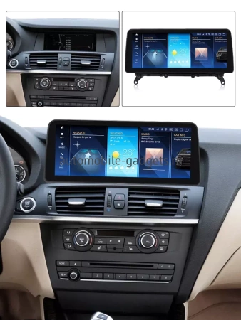 Carmedia MKD-BM004-11-17-X3-MKD-B-12-7862-6128-NBT монитор 12,3" для BMW X3 (F25), X4 (F26) 2014-2017 NBT на Android 11 с 6GB, 4G