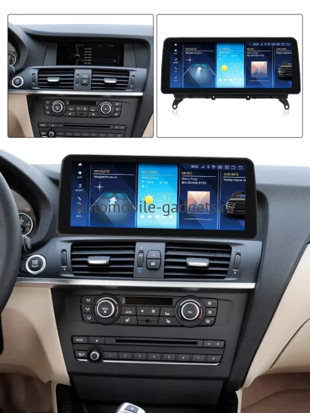 Carmedia MKD-BM004-11-17-X3-MKD-B-12-7862-6128-NBT монитор 12,3" для BMW X3 (F25), X4 (F26) 2014-2017 NBT на Android 11 с 6GB, 4G