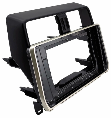 Штатная магнитола Toyota Land Cruiser Prado 150 2017-2024 (серебряная) Canbox GTR10-1038 4/64 на Android 10 (для авто без 4 камер) (IPS, DSP, CarPlay)