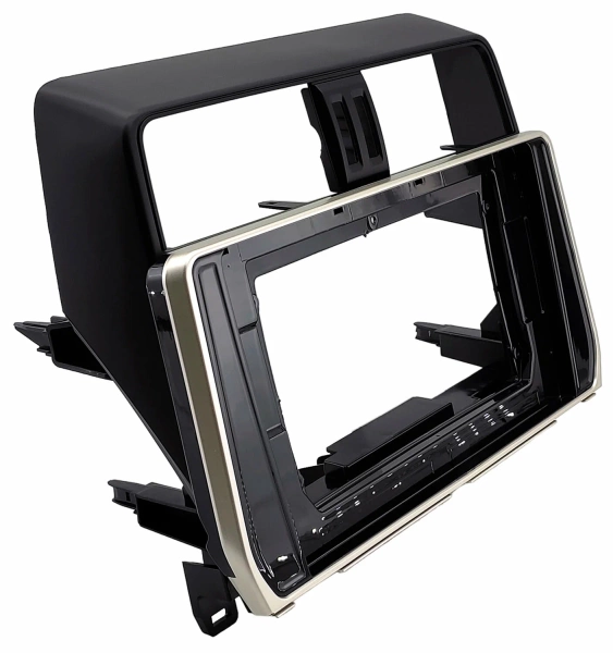 Штатная магнитола Toyota Land Cruiser Prado 150 2017-2024 (серебряная) Canbox GTR10-1038 4/64 на Android 10 (для авто без 4 камер) (IPS, DSP, CarPlay)