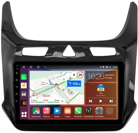 Штатная магнитола Canbox H-Line 4166-9-408 для Ravon R4 2016-2020 (черный глянец) на Android 10 (4G-SIM, 4/32, DSP, QLed)