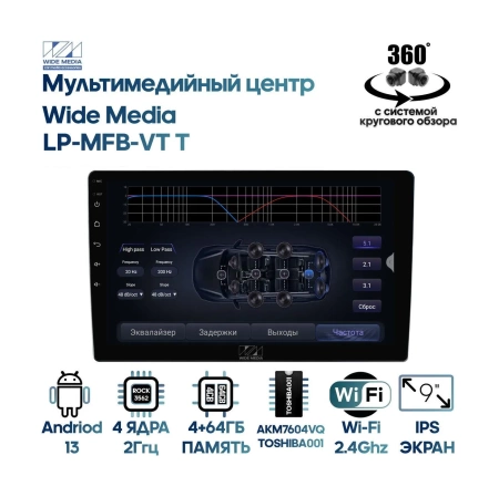 Мультимедийный центр Wide Media LP-MFB-VT T с системой кругового обзора