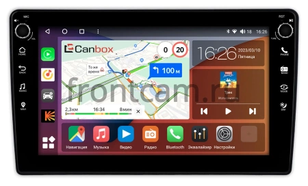 Штатная магнитола Toyota Harrier 3 (XU60) 2017-2020 Canbox H-Line 7806-10-2558 на Android 10 (4G-SIM, 4/32, DSP, QLed) С крутилками