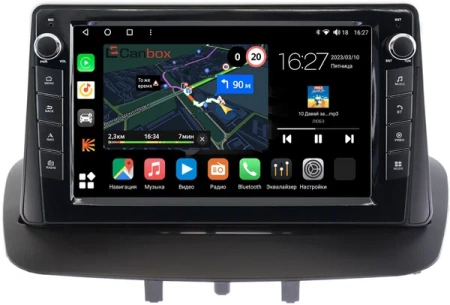 Renault Fluence, Megane 3 2008-2016 Canbox M-Line 7821-9215 на Android 10 (4G-SIM, 2/32, DSP, IPS) С крутилками