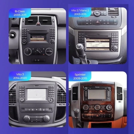 Штатная магнитола Airoc 2K AU-2503 для Mercedes Benz W169 W245 Vito Viano