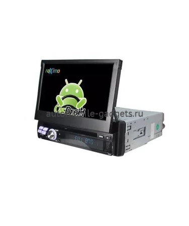 1 din магнитола с выдвижным экраном Roximo CarDroid RD-1001D на Android 10 c 4GB оперативной памяти и DSP процессором