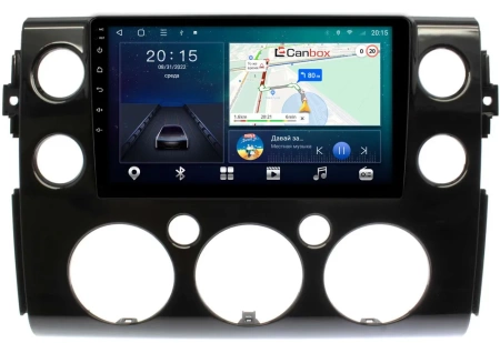 Штатная магнитола Canbox L-Line 4169-9-188 для Toyota FJ Cruiser 2006-2022 (черная, глянцевая) на Android 10 (4G-SIM, 2/32, TS18, DSP, QLed)