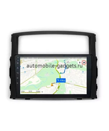 NaviPilot DROID10 ULTRA MAX штатная магнитола для Mitsubishi Pajero 2006+ на ANDROID 12 с 8Gb, DSP, 4G