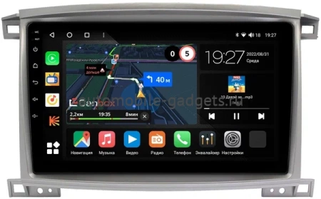 Штатная магнитола Toyota Land Cruiser 100 2002-2007 Canbox M-Line 4543-1098 на Android 10 (4G-SIM, 2/32, DSP, QLed)