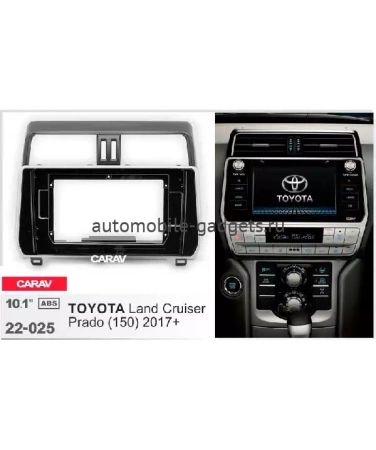 Carav 22-025 переходная рамка для установки автомагнитолы 10" в TOYOTA Land Cruiser Prado (150) 2017+