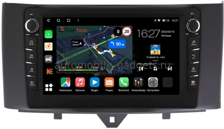 Smart Fortwo 2 2011-2015 Canbox M-Line 7831-9251 на Android 10 (4G-SIM, 2/32, DSP, IPS) С крутилками