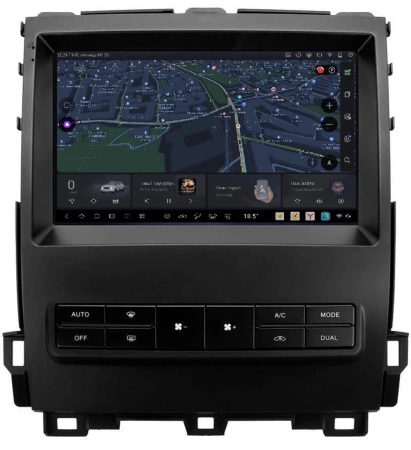 Carmedia SF-9696-2-MKD-9509-2K-12256-D7 штатная магнитола для Toyota Land Cruiser Prado 120, Lexus GX 470 (2002-2009) на Android 13 c 12GB, DSP, 4G