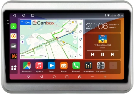 Штатная магнитола Canbox H-Line 2K 4184-9-1739 для Suzuki Spacia 2 2017-2024 на Android 10 (4G-SIM, 6/128, DSP, QLed)