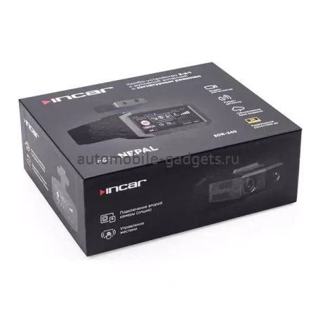 Incar SDR-240 Nepal видеорегистратор с сигнатурным радар-детектором