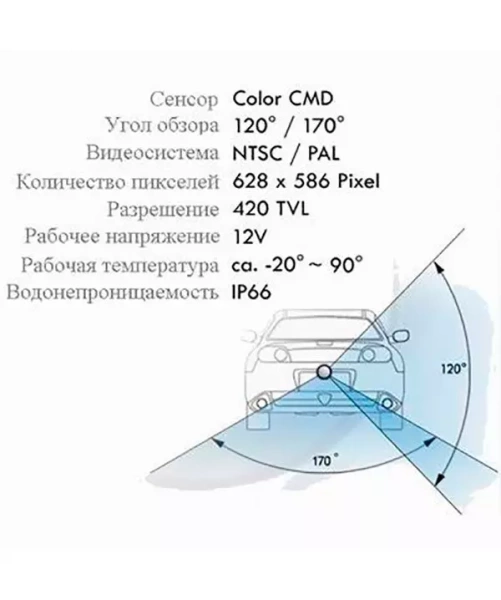 Камера заднего вида Incar VDC-077 Hyundai Tucson II 2016+