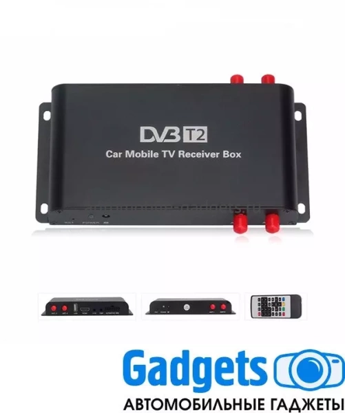Автомобильный цифровой TV-тюнер ERGO DT9 (4 антенны, HDMI, DVB-T2) Автомобильный цифровой TV-тюнер ERGO DT9 (4 антенны, HDMI, DVB-T2)