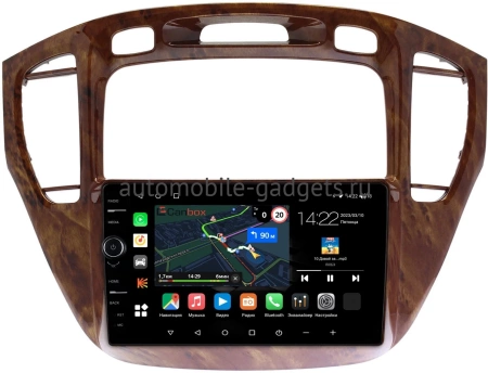 Toyota Highlander (U20), Kluger (XU20) 2000-2007 (орех, для авто без монитора) Canbox M-Line 7840-9293 на Android 10 (4G-SIM, 2/32, DSP, QLed)
