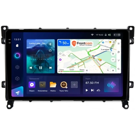 Штатное головное устройство Toyota Prius 4 (XW50) 2018-2023 Teyes CC3 2K 6/128 9.5 дюймов RM-9-TO380N на Android 10 (4G-SIM, DSP, QLed)
