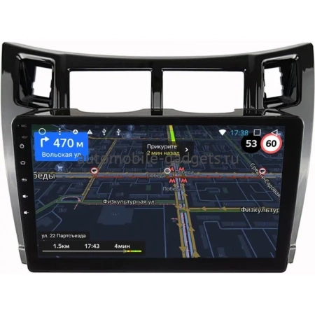 Toyota Vitz 2 (XP90), Yaris 2 2005-2012 (черная, глянцевая) OEM RK9-172 Android 10 (CarPlay, AHD, 1/32)
