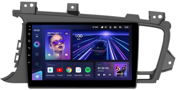 Штатное головное устройство Teyes CC3L WIFI 2/32 9 дюймов RM-9015 для Kia Optima 3, K5 2010-2013 на Android 8.1 (DSP, IPS, AHD) для авто без камеры