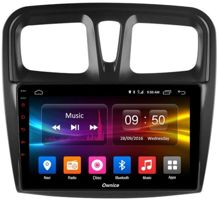 Carmedia SF-9945-I Штатная магнитола для Renault Logan, Sandero 2013+ на Android 10 c 2GB, DSP, 4G