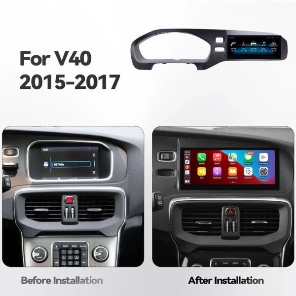 Carmedia JT-V8010 штатная магнитола для Volvo V40 2015-2017 на Android 10 c 4GB, DSP, 4G
