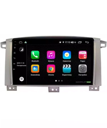 NaviPilot DROID10 PRO штатная магнитола для Toyota Land Cruiser J105 (2002-2008) на Android 10 с 4GB, DSP, 4G