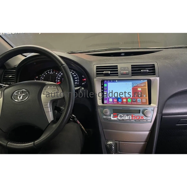 Штатная магнитола Toyota Camry XV40 2006-2011 Canbox EVO 5811-9037 на Android 14 (4G-SIM, 6/128, DSP, QLed, AI, 360)