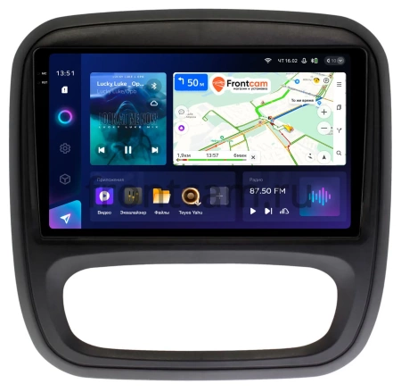 Штатное головное устройство Renault Trafic 3 2014-2021 Teyes CC3 2K 360 6/128 9.5 дюймов RM-9-RE053N на Android 10 (4G-SIM, DSP, QLed)