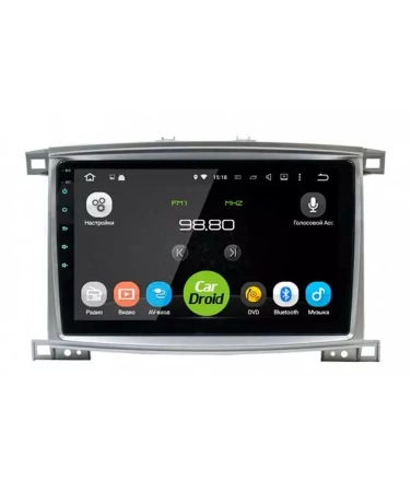Roximo CarDroid RD-1123F штатная магнитола для Toyota Land Cruiser 100 (2002-2008) на Android 10 c 4GB, DSP