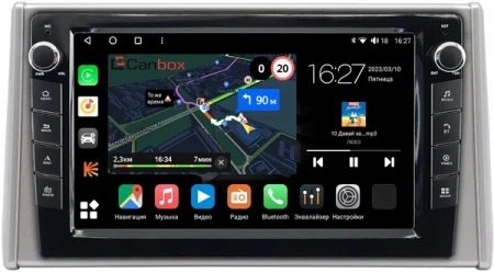 Штатная магнитола Canbox M-Line 7825-10-3237 для Toyota RAV4 5 (XA50) 2018-2024 на Android 10 (4G-SIM, 2/32, DSP, QLed) С крутилками