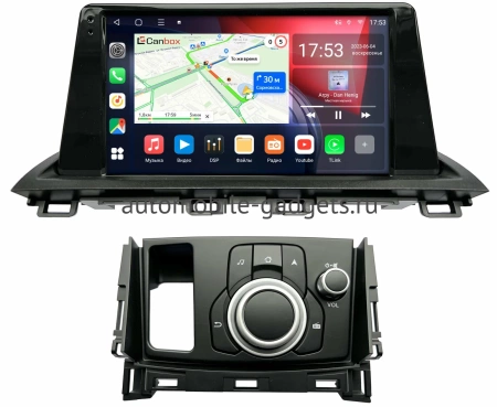 Штатная магнитола Mazda CX-4 2016-2024 Canbox L-Line 4169-9-2781 на Android 10 (4G-SIM, 2/32, TS18, DSP, QLed)