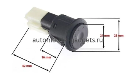 Комплект подогрева одного сидения с круглой кнопкой Ksize ZG1 (тип2)