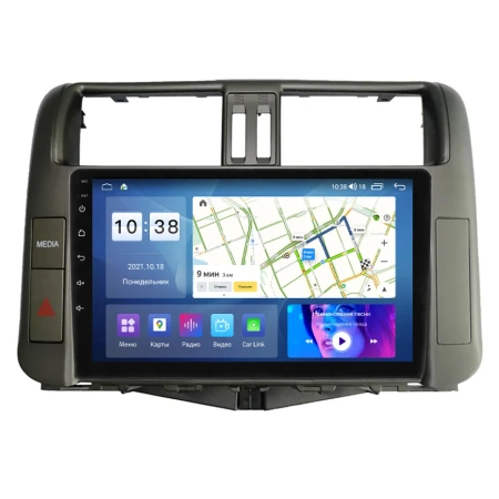 Parafar PF065LUX4FHD штатная магнитола для Toyota LC Prado 150 (2009-2013) (с 3 кам.) на Android 11 с 2GB, DSP, 4G