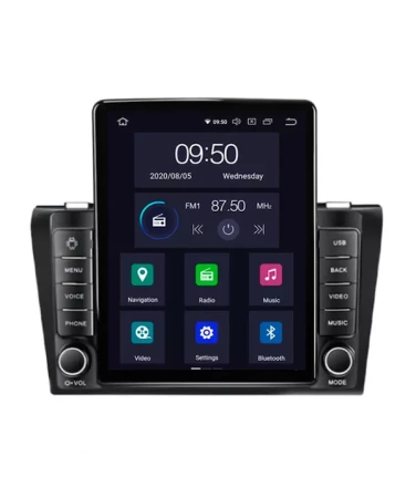 Carmedia OL-9503-12-D ("Тесла-стиль") магнитола для Mazda 3 (2003-2009) на Android 10 с 4Гб и DSP