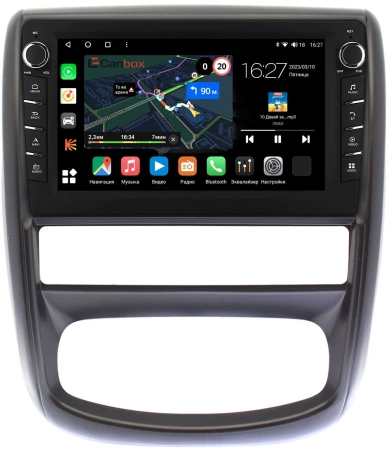Штатная магнитола Canbox M-Line 7831-9275 для Renault Duster 2010-2015 (матовая) на Android 10 (4G-SIM, 2/32, DSP, IPS) С крутилками