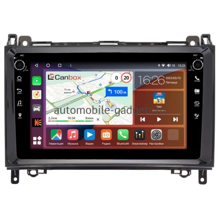 Mercedes A-klasse (W169), B-klasse (W245), Vito 2 (W639), Vito 3 (W447), Viano (W639) 2006-2018 (глянцевая) Canbox M-Line 7801-9148 на Android 10 (4G-SIM, 2/32, DSP, IPS) С крутилками