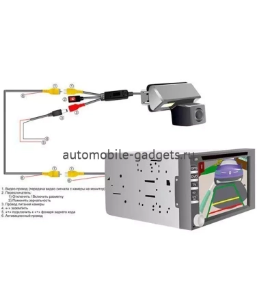 CCD штатная камера заднего вида с динамической разметкой AVIS Electronics AVS326CPR (097) для TOYOTA LAND CRUISER PRADO 90 / 120