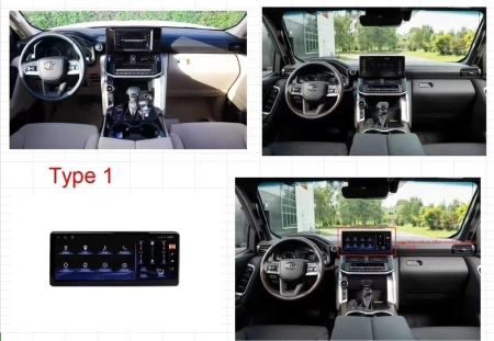 Carmedia ZH-T1610L монитор 16" для Toyota LC 300 2021+ (экран климата снизу) на Android 12 с 8Gb, DSP, 4G